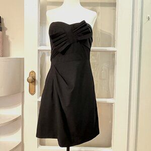 MM Couture Little Black Dress w/ Statement Bow | Strapless | Early 2000s